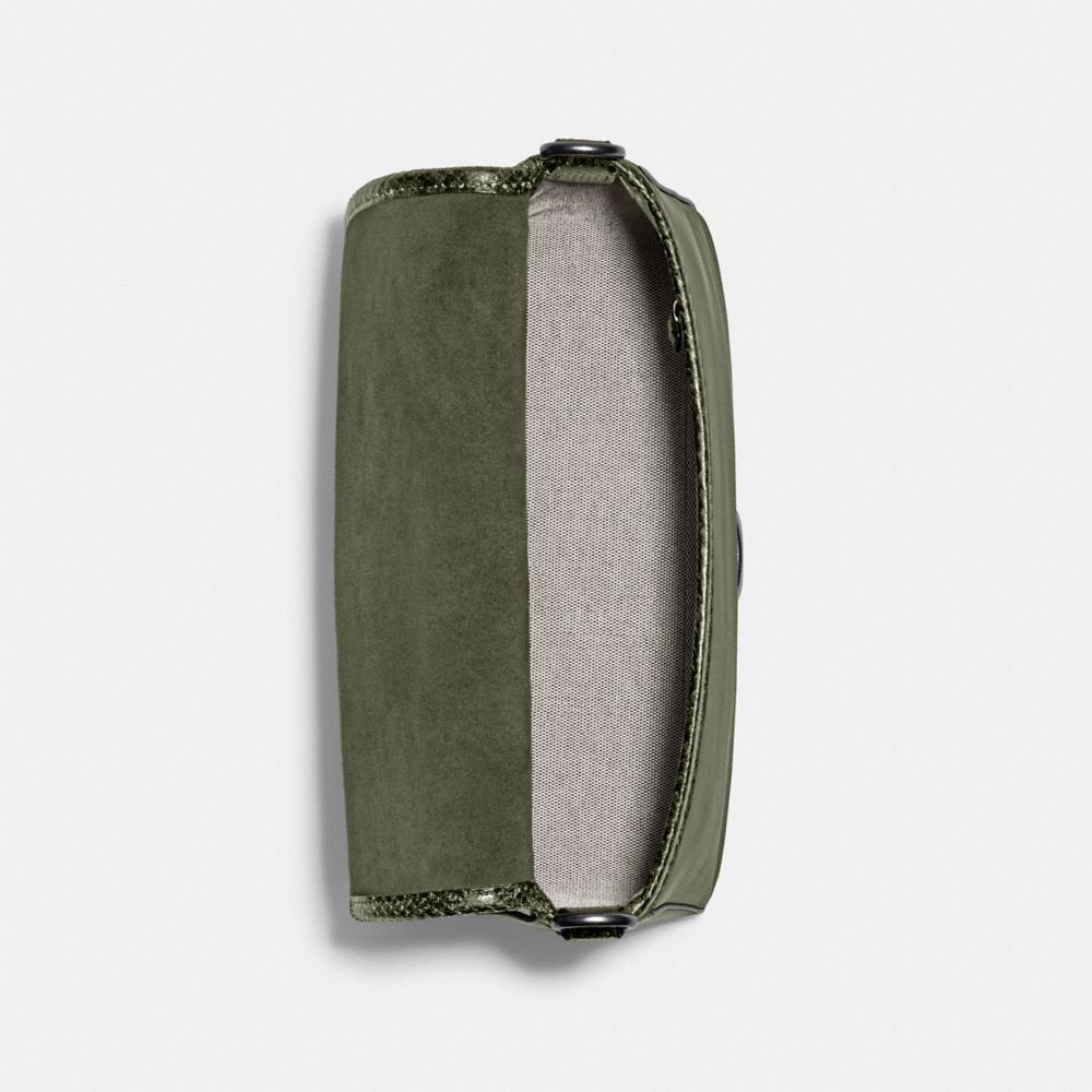 Soft Tabby Shoulder Bag With Snakeskin Detail