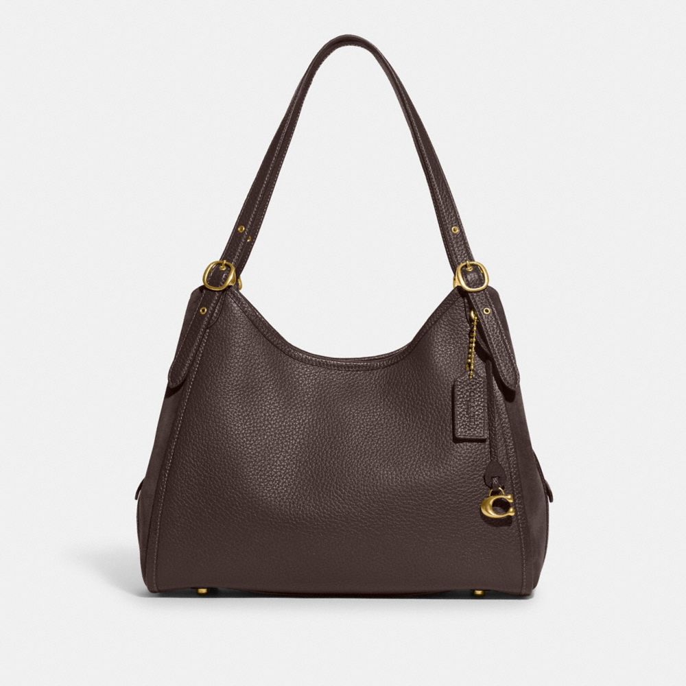 Brown shoulder outlet handbag