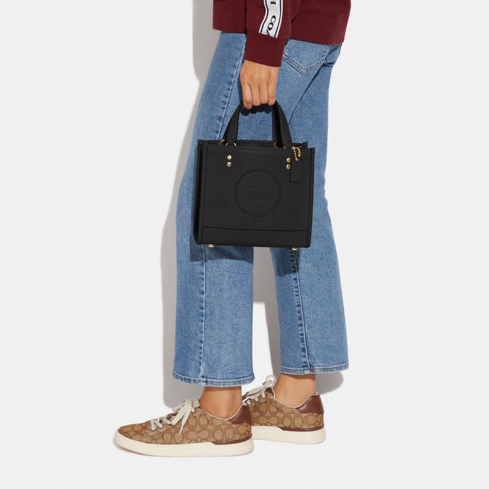COACH®,Dempsey Tote Bag 22 With Coach Patch,,Detail View