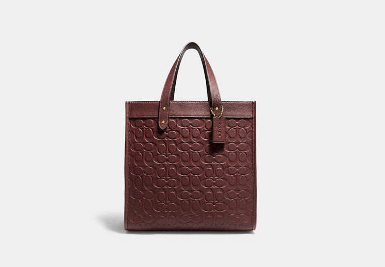 Field Tote In Signature Leather