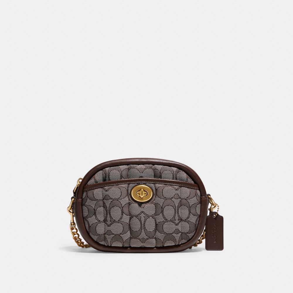 COACH Small Camera Bag In Signature Jacquard With Quilting