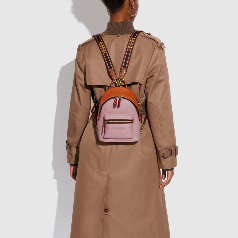 coach colorblock value charter backpack