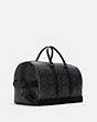 COACH®,VENTURER BAG IN SIGNATURE CANVAS,pvc,X-Large,Gunmetal/Charcoal/Black,Angle View
