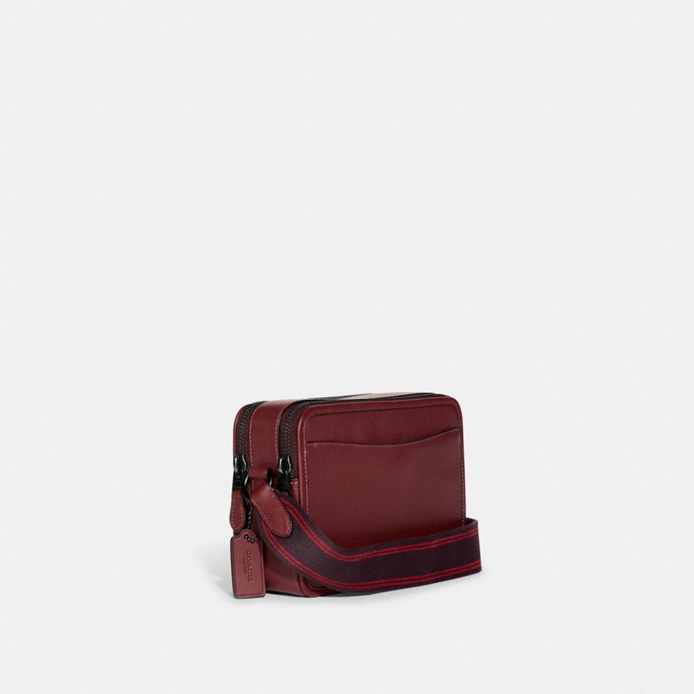 COACH®,Charter Crossbody Bag 24,Leather,Crossbody,Embossed,Logo,Casual,,Angle View