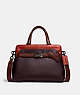 COACH®,TATE CARRYALL 29 IN COLORBLOCK,Smooth Leather,Medium,Oxblood Multi/Pewter,Front View