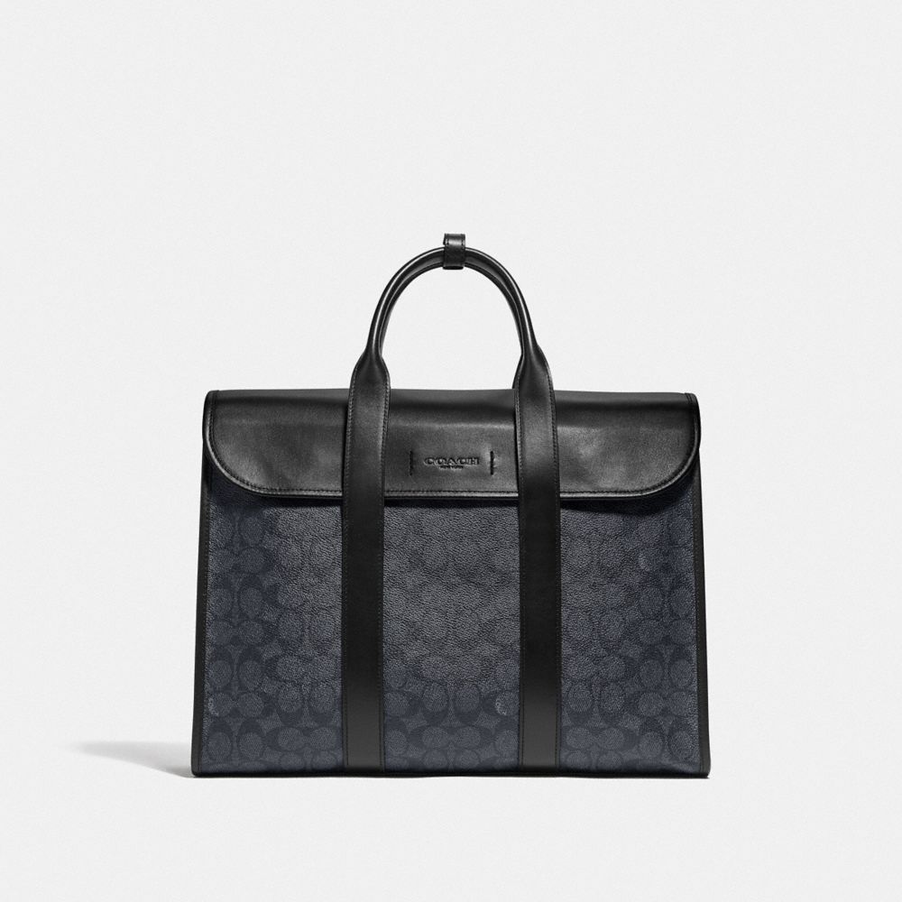 Coach Men's Gotham Portfolio Bag - Charcoal