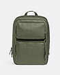 COACH®,GOTHAM BACKPACK,Pebbled Leather,X-Large,Army Green,Front View