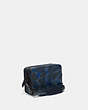 COACH®,CHARTER CROSSBODY WITH HYBRID POUCH WITH CAMO PRINT,Pebble Leather,Mini,Blue/Midnight Navy,Angle View