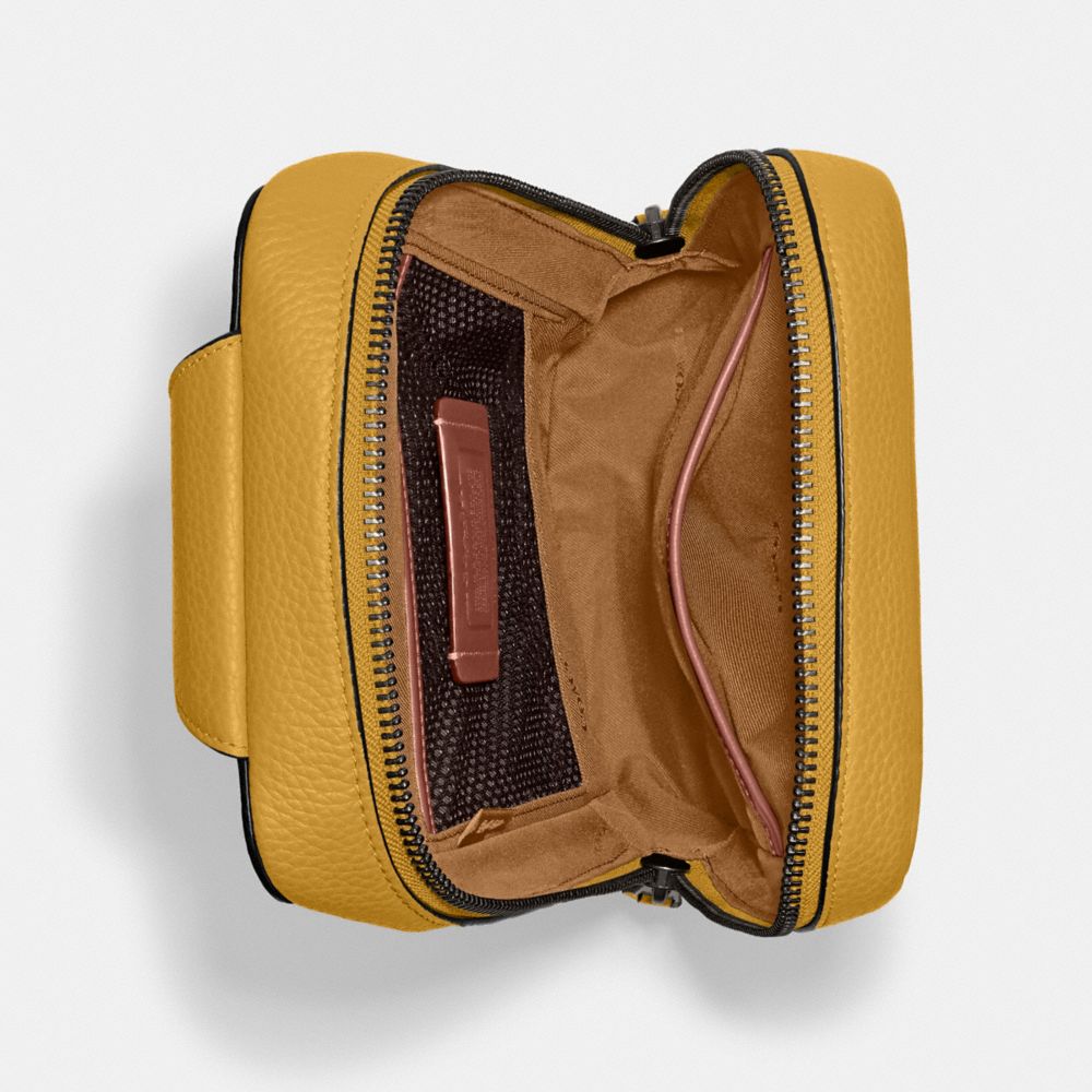 COACH®,Gotham Pack,Calfskin Leather,Leather,Slingback,Embossed,Logo,Casual,,Inside View,Top View