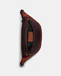COACH®,LEAGUE BELT BAG IN COLORBLOCK,Refined Calf Leather,Medium,Black Copper/Oxblood,Inside View,Top View