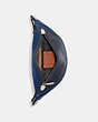 COACH®,LEAGUE BELT BAG IN COLORBLOCK,Refined Calf Leather,Medium,Black Copper/Deep Blue Multi,Inside View,Top View