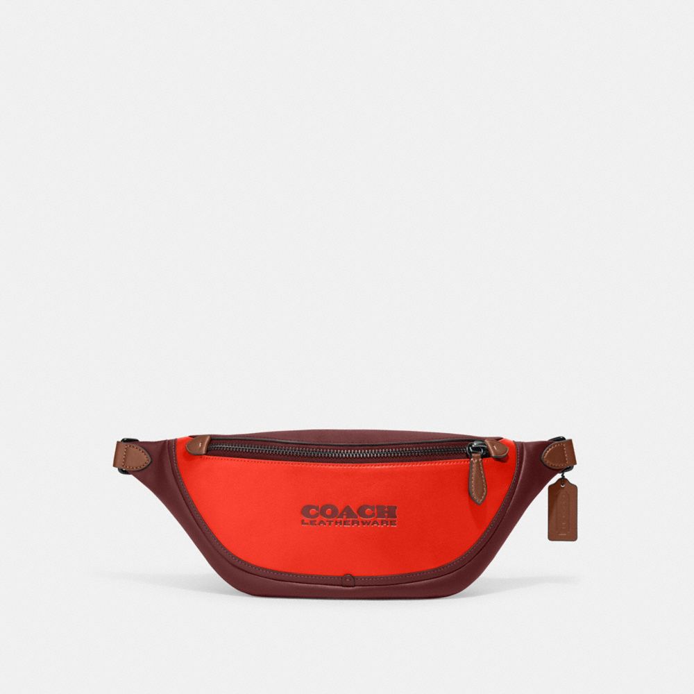 Red coach belt discount bag