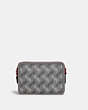 COACH®,CHARTER CROSSBODY BAG 24 WITH HORSE AND CARRIAGE PRINT,Coated Canvas/Pebble Leather,Medium,Grey,Back View