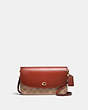 COACH®,HAYDEN CROSSBODY IN SIGNATURE CANVAS,Signature Coated Canvas/Smooth Leather,Brass/Tan/Rust,Front View