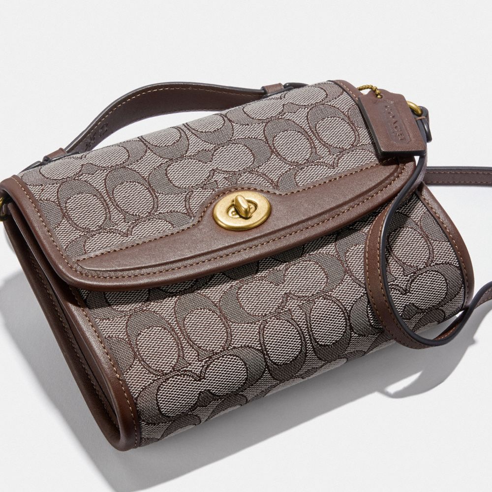 COACH® | Kip Turnlock Crossbody In Signature Jacquard