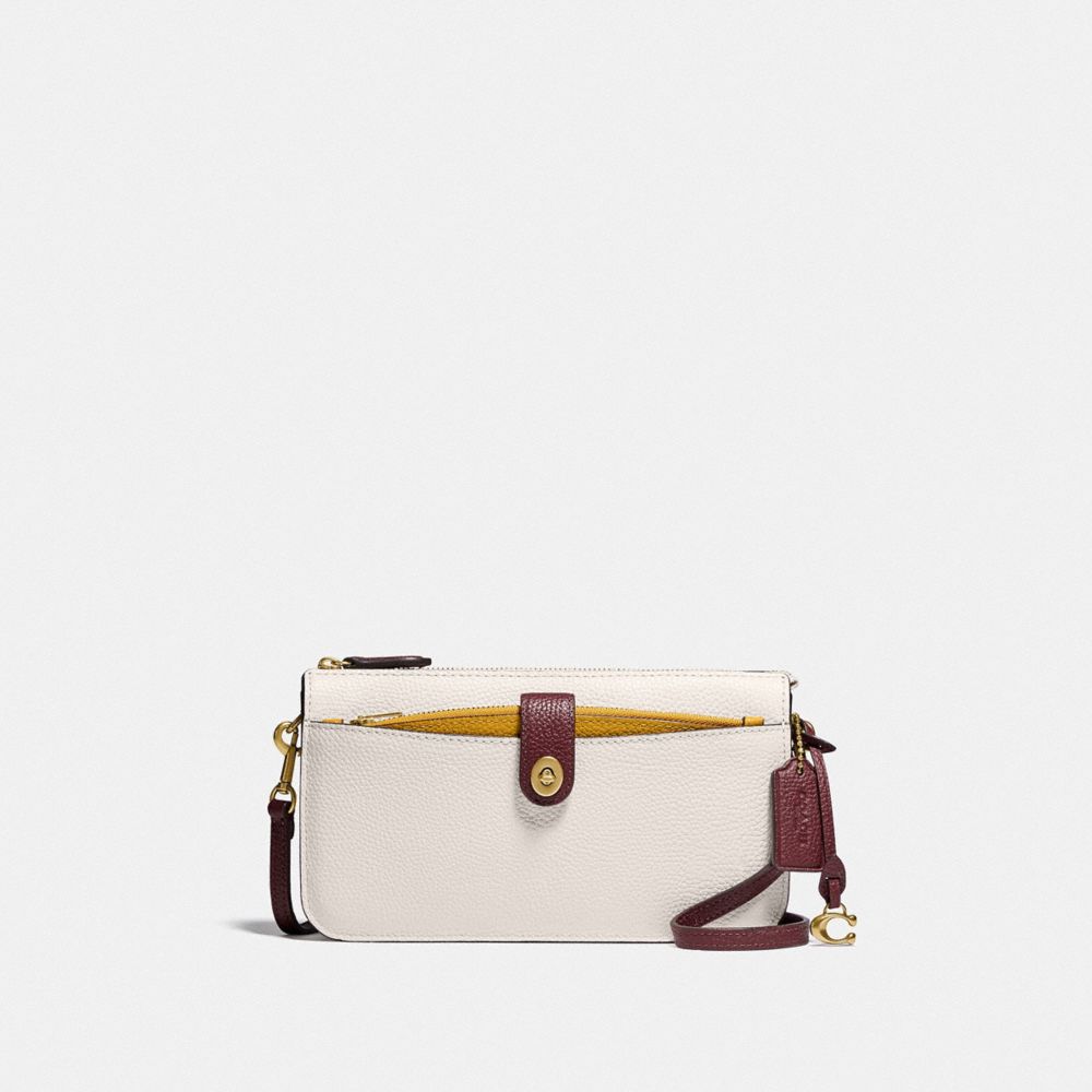 Pebble pop up crossbody wallet in pebble on sale leather