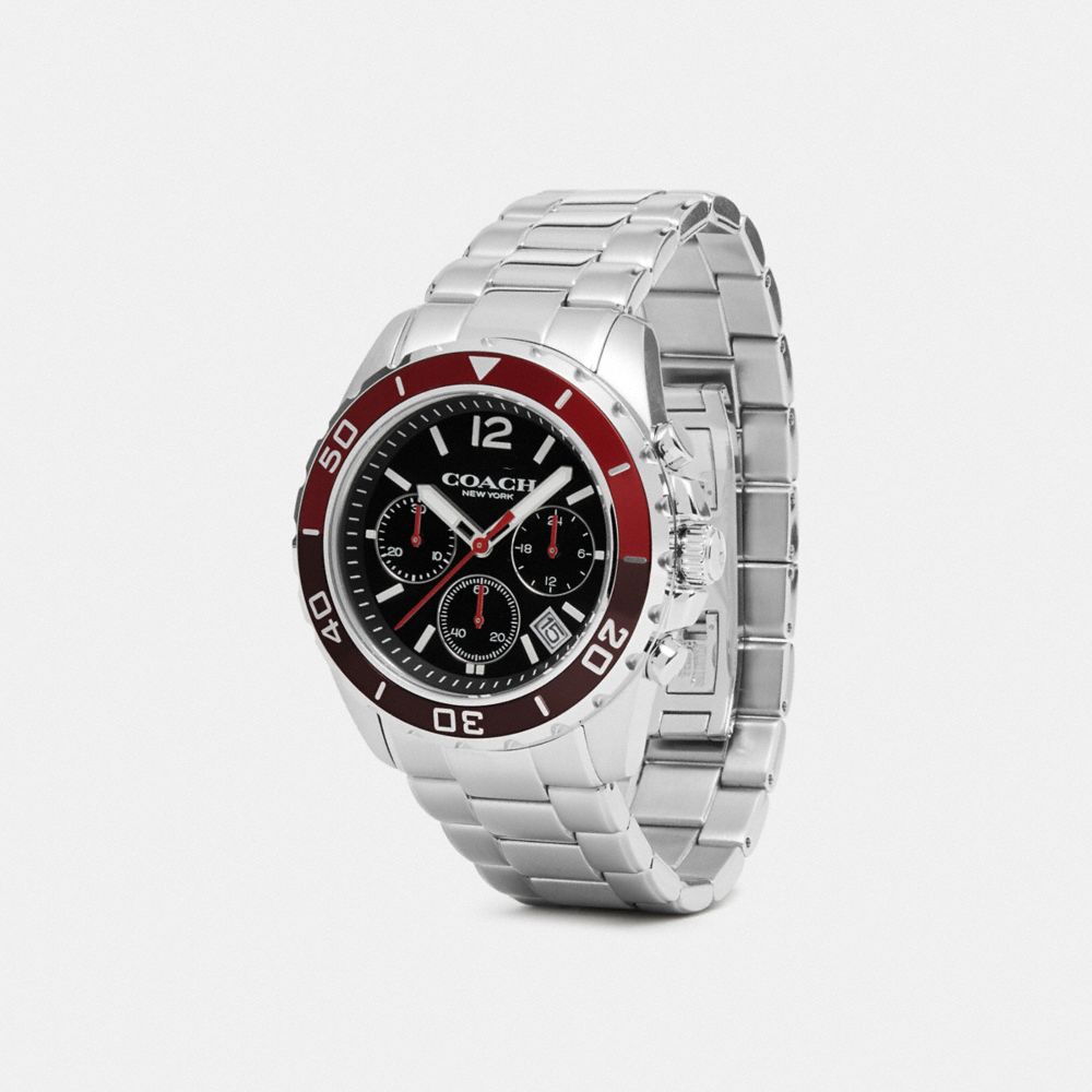 COACH®,Kent Watch, 44 Mm,,Angle View