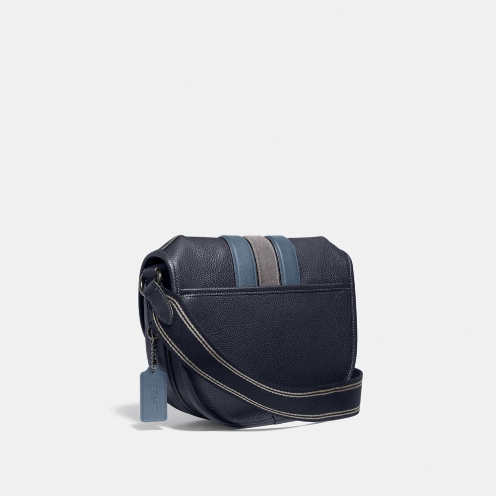 Coach bag cheap with blue stripe