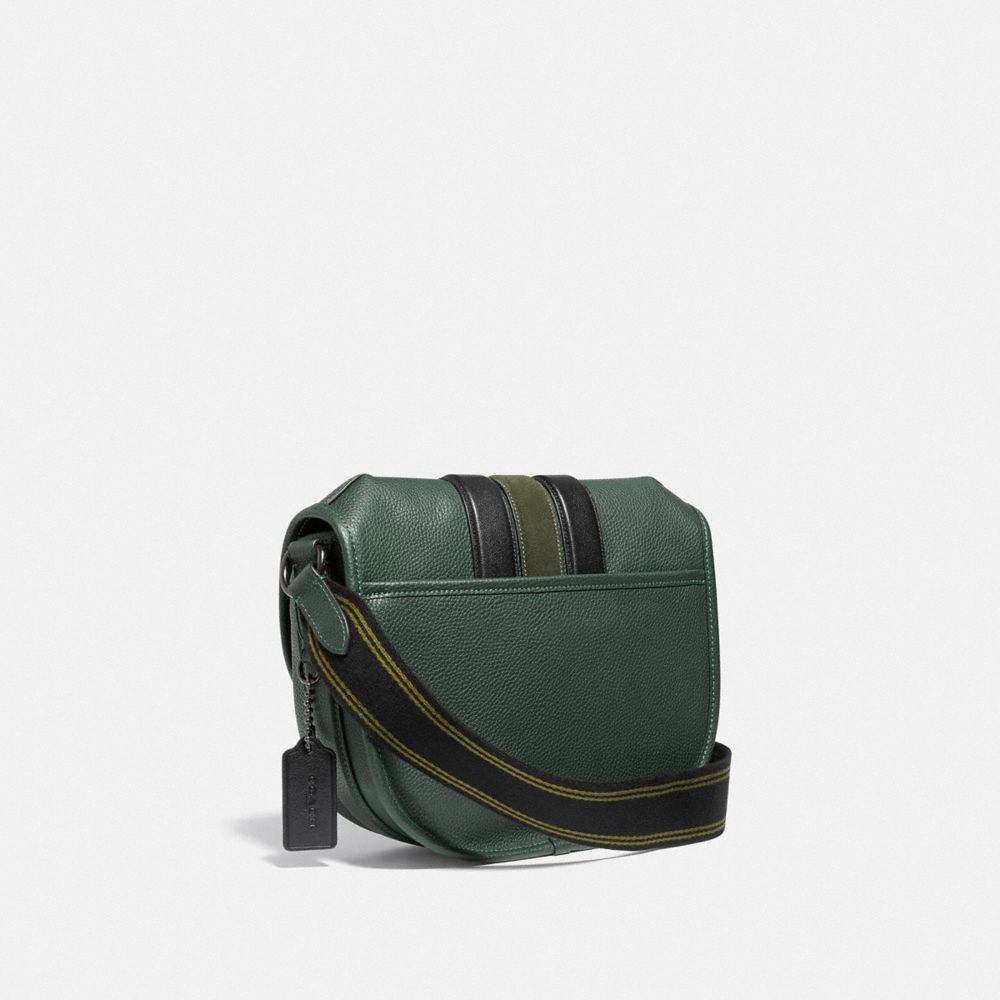 COACH®,Hitch Crossbody With Varsity Stripe,,Angle View