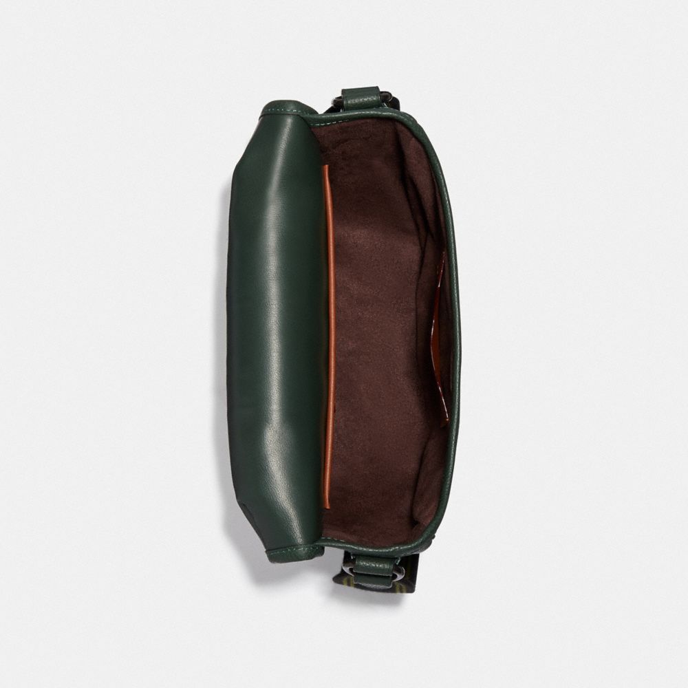 COACH®,Hitch Crossbody With Varsity Stripe,,Inside View,Top View