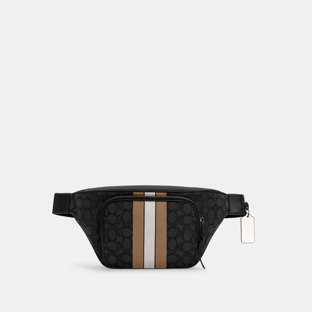 GUCCI Logo-Jacquard Canvas Belt Bag for Men