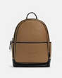 COACH®,THOMPSON BACKPACK,Pebbled Leather,Large,Gunmetal/Elm Multi,Front View