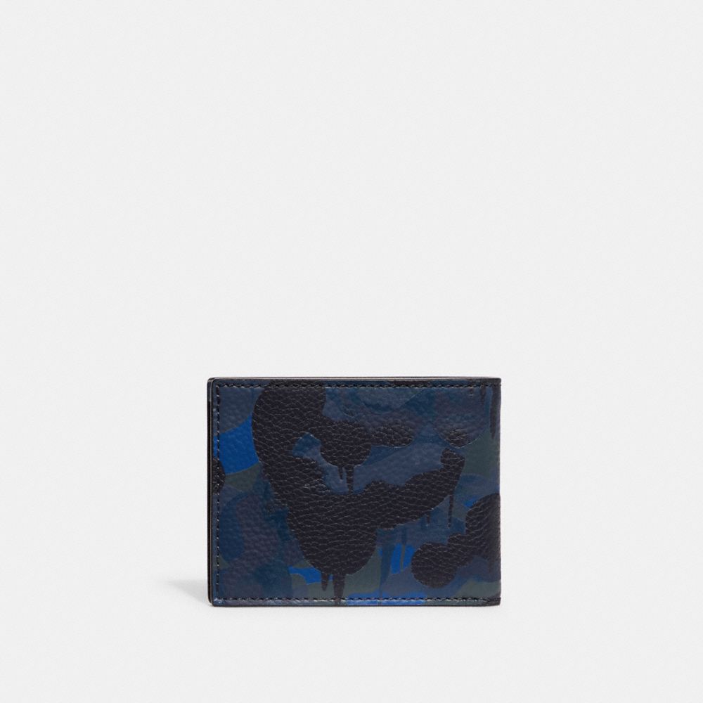 Slim Billfold Wallet With Camo Print