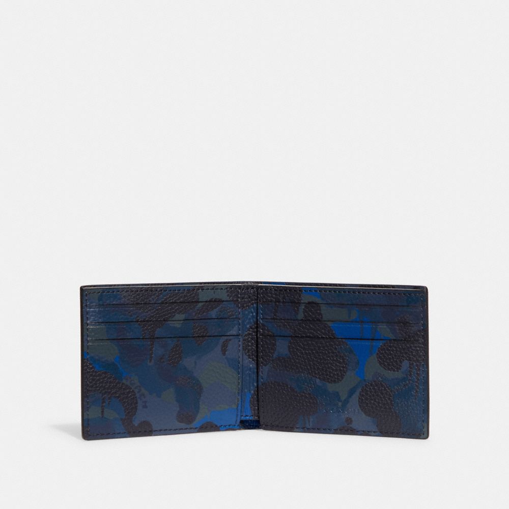 High-quality leather wallet in camouflage design I Blaser