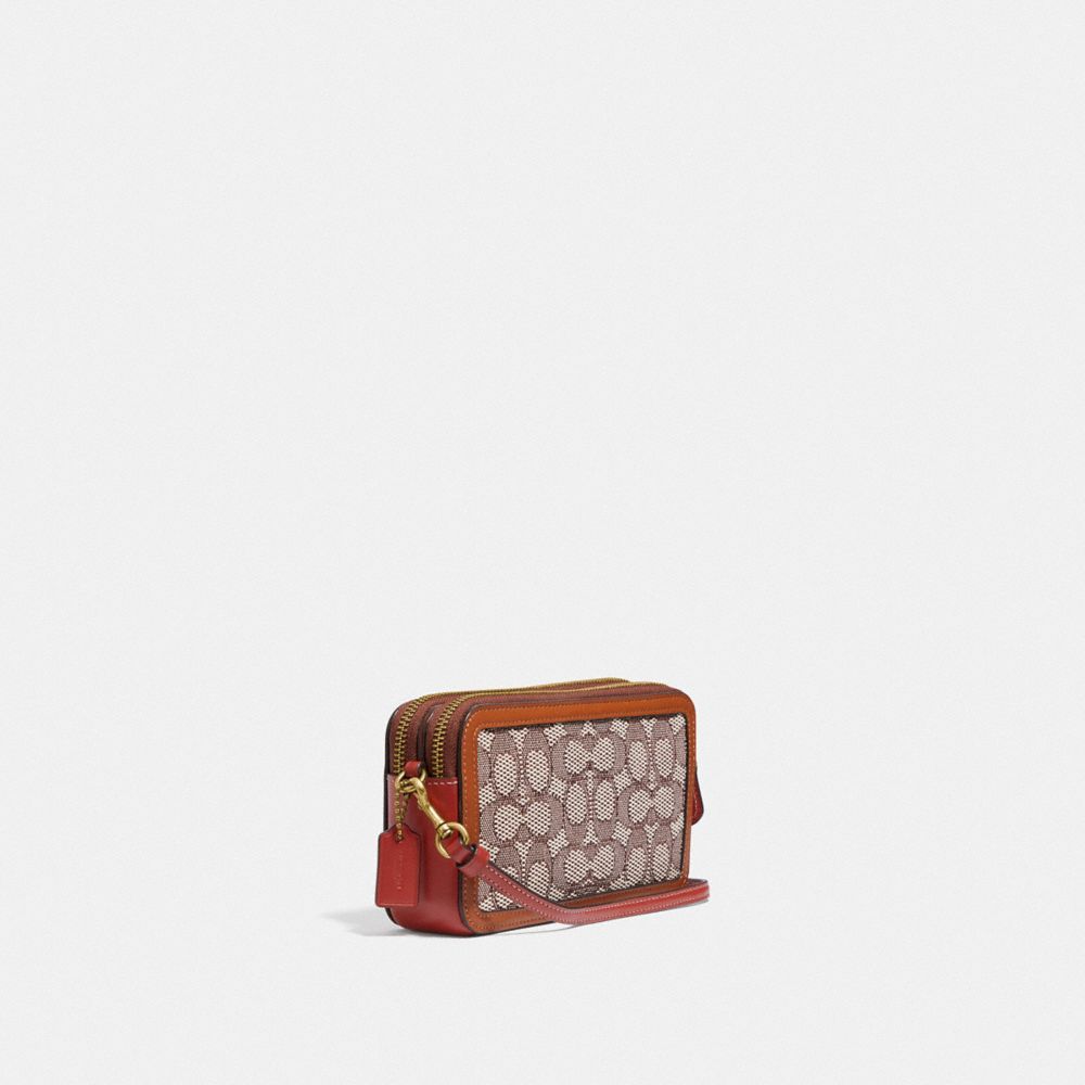 Kira Crossbody Bag In Signature Textile Jacquard With Ladybug Motif Embroidery