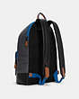 COACH®,WEST BACKPACK WITH QUILTING,X-Large,Gunmetal/Midnight Multi,Angle View
