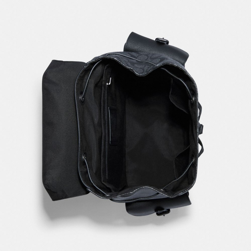 Hudson Backpack In Colorblock Signature Canvas