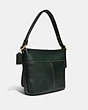 COACH®,ANDIE SHOULDER BAG,Smooth Leather,Medium,Brass/Amazon Green,Angle View