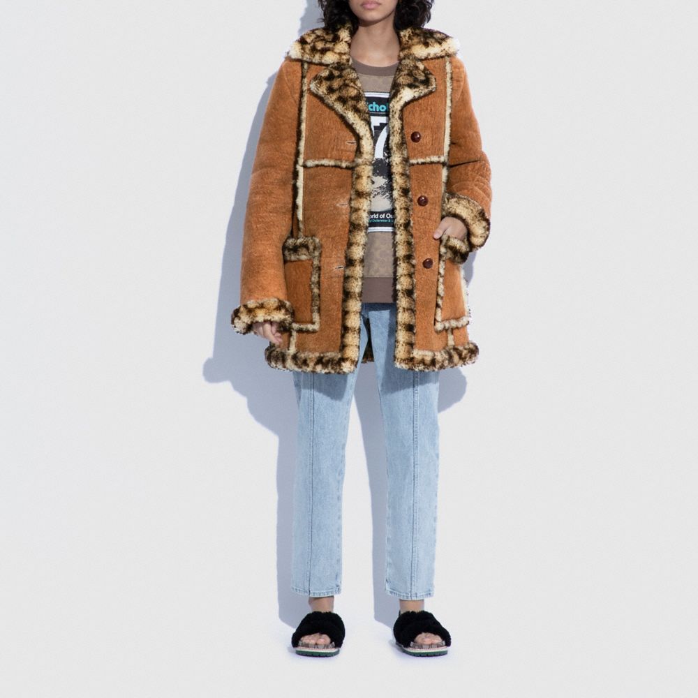 Coach X Schott N.Y.C. Shearling Coat