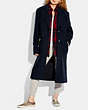COACH®,JERSEY COAT IN RECYCLED WOOL AND RECYCLED POLYESTER,NAVY,Scale View