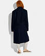 COACH®,JERSEY COAT IN RECYCLED WOOL AND RECYCLED POLYESTER,NAVY,Scale View