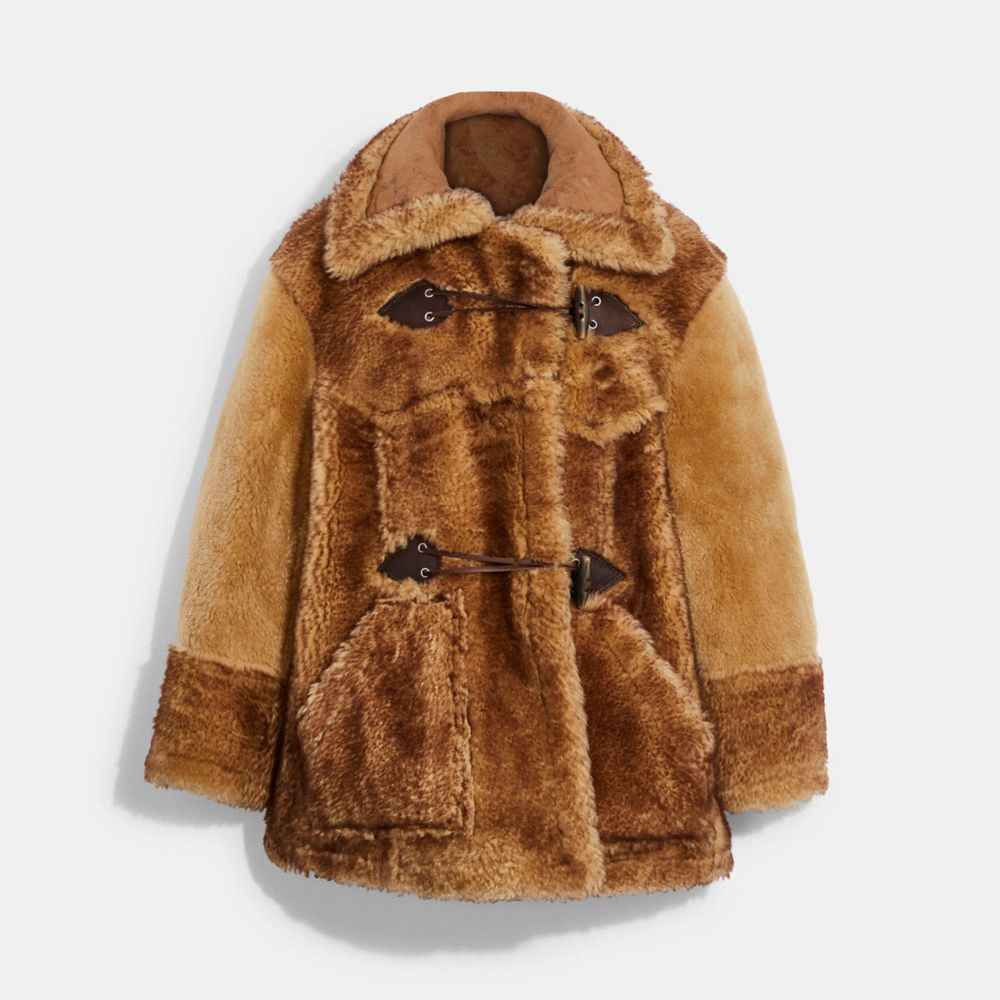 COACH® | Coach X Schott N.Y.C. Oversized Shearling Coat