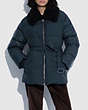 Belted Puffer In Recycled Polyester