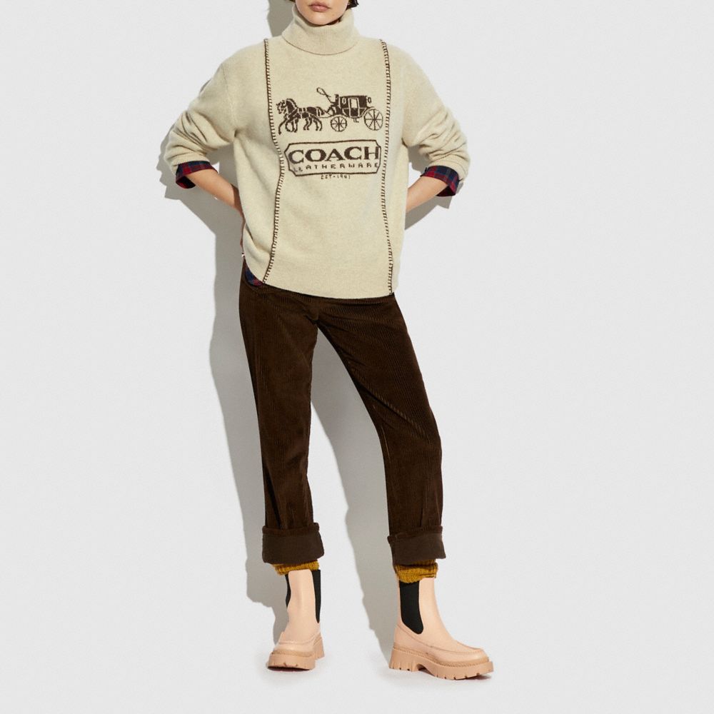 COACH®,Horse And Carriage Sweater,,Scale View