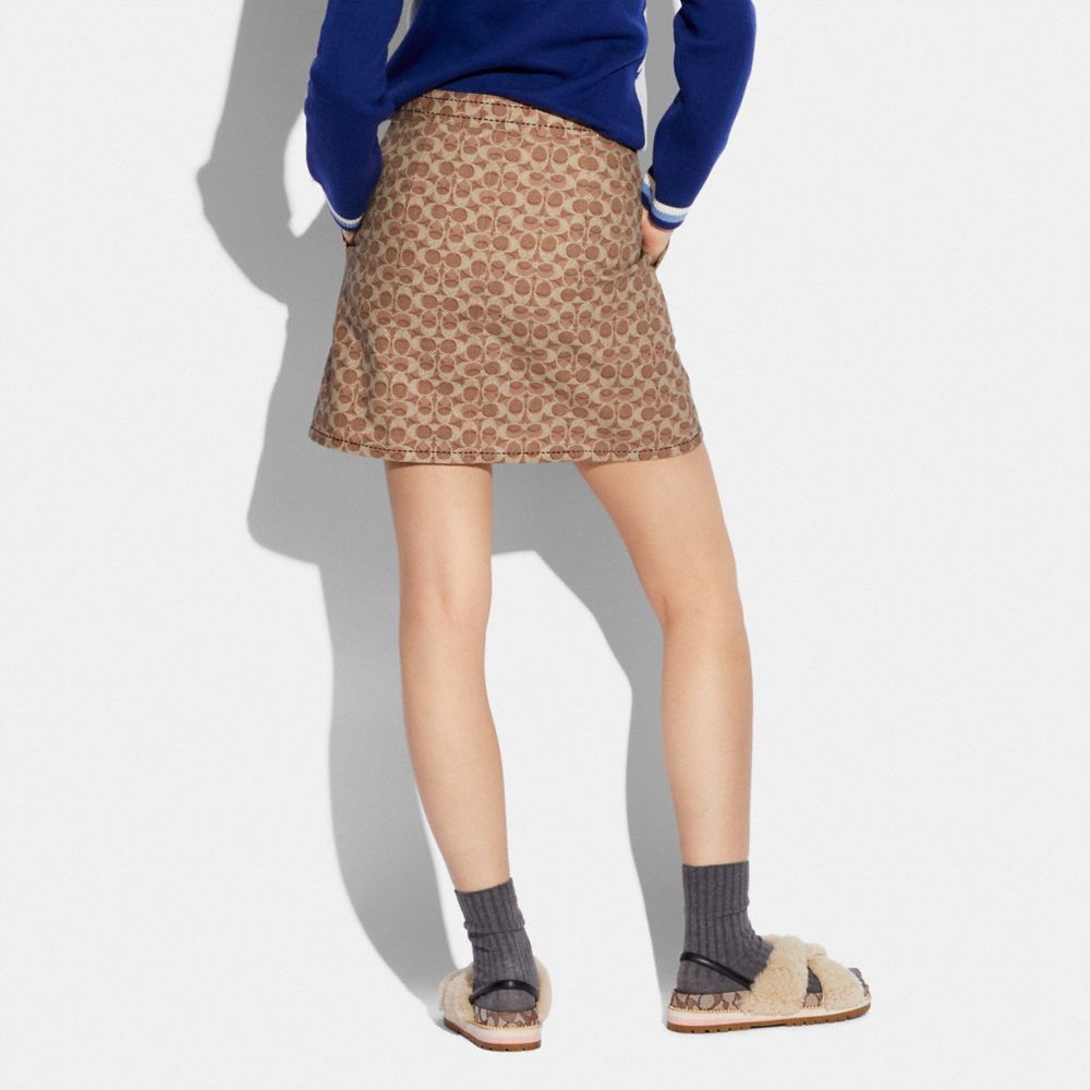 COACH®,Trompe L'oeil Skirt,,Scale View