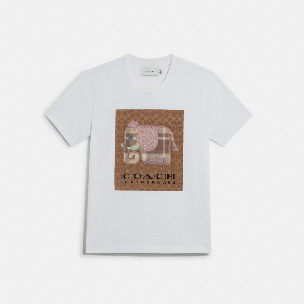 Signature Elephant T Shirt In Organic Cotton