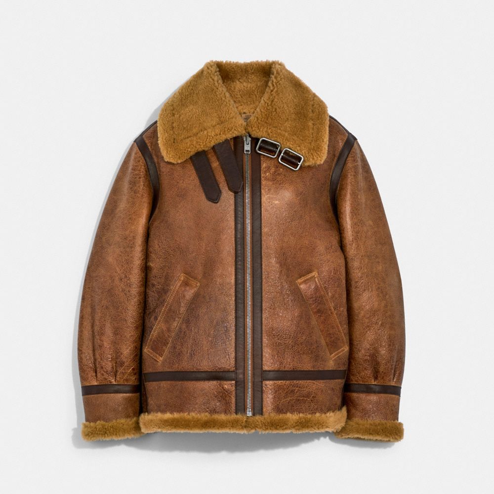 Coach shearling clearance jacket