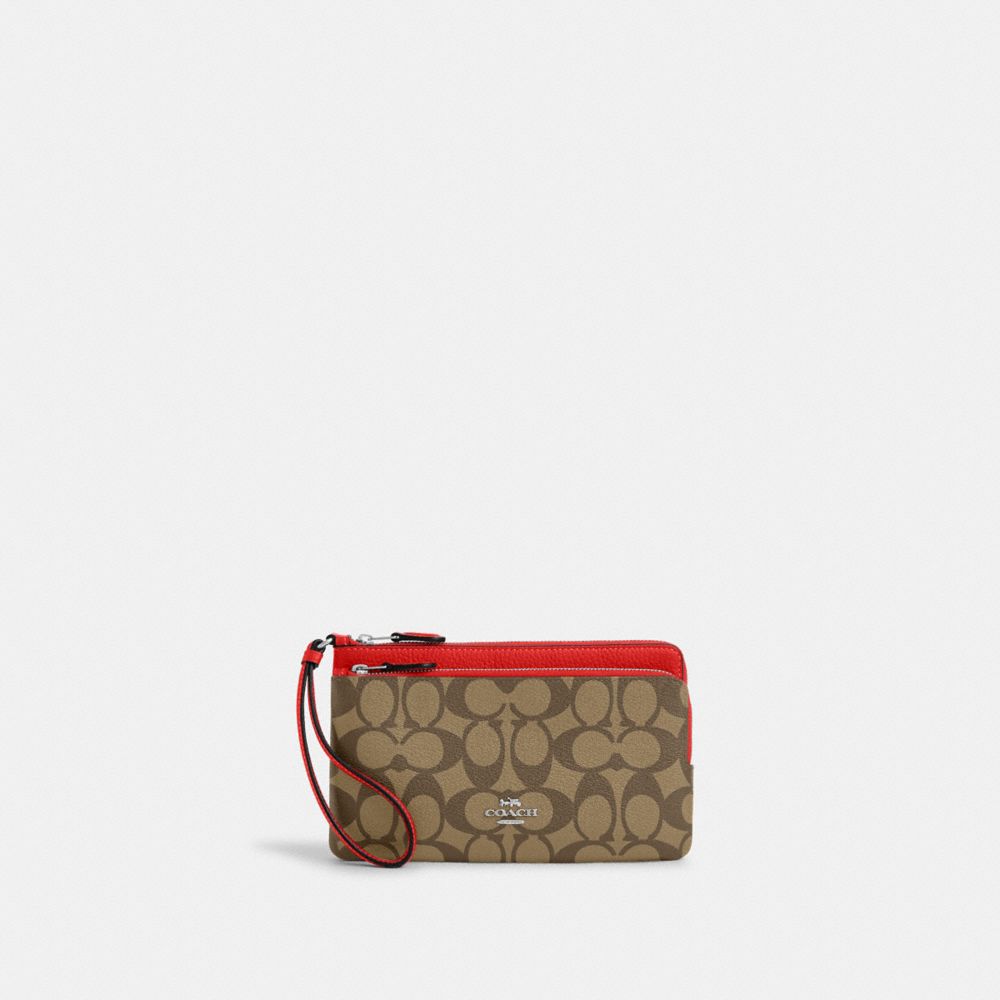 COACH Outlet Double Zip Wallet In Signature Canvas