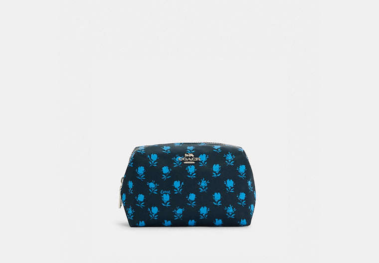 Small Boxy Cosmetic Case With Badland Floral Print