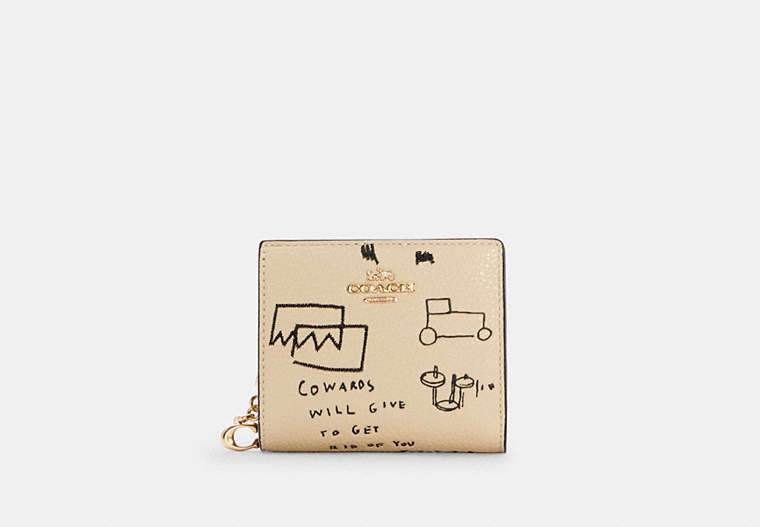 Coach X Jean Michel Basquiat Snap Wallet