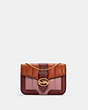 COACH®,GEORGIE CROSSBODY WITH COLORBLOCK PUFFY QUILTING,Leather,Mini,Gold/Ginger/True Pink Multi,Front View