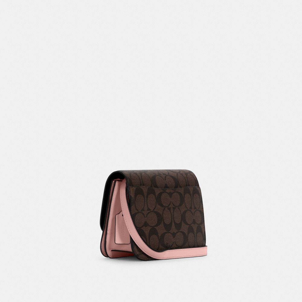 COACH®,Mini Brynn Crossbody In Signature Canvas,,Angle View