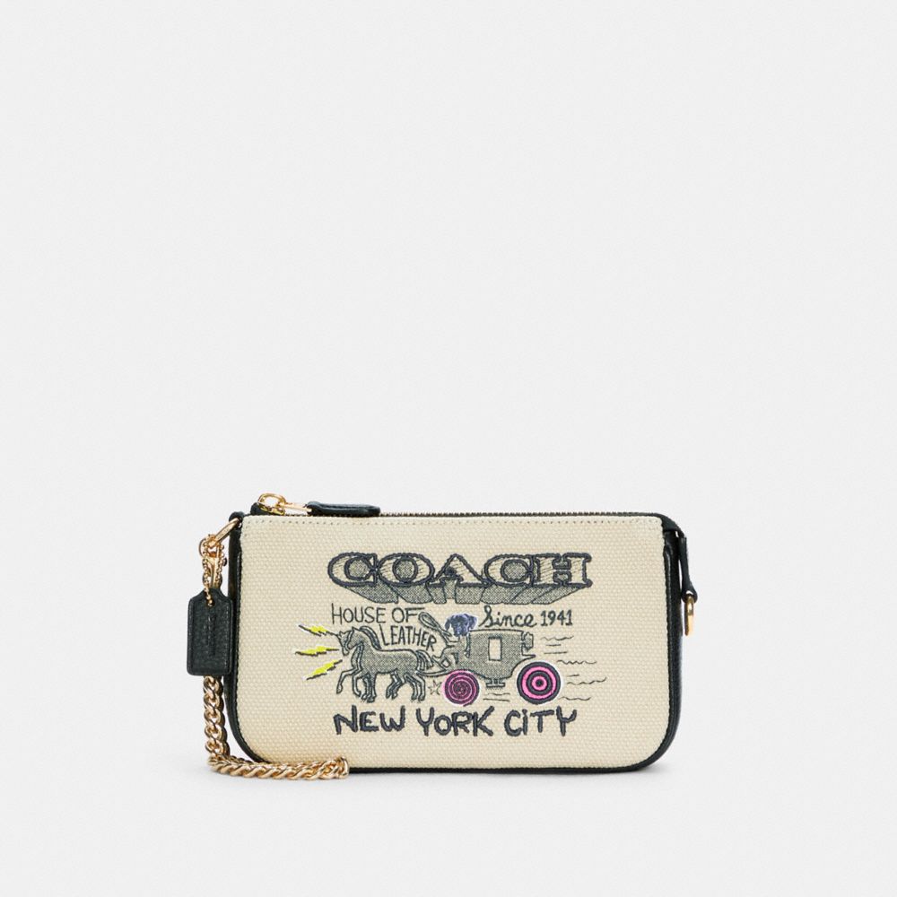 Large Wristlet With Art School Graphic
