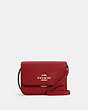 COACH®,MINI BRYNN CROSSBODY,Leather,Small,Gold/1941 Red,Front View