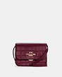 COACH®,MINI BRYNN CROSSBODY,Leather,Small,Gold/Dark Berry,Front View
