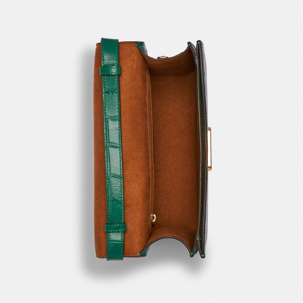 COACH®,Brynn Flap Crossbody Bag,,Inside View,Top View
